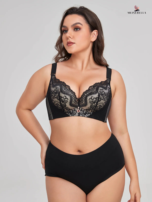 Meinebella - Reggiseno push-up con pizzo